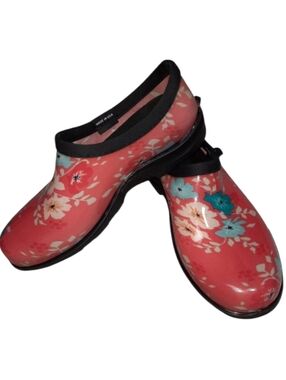 Sloggers Coral Garden Waterproof Clogs SZ 7